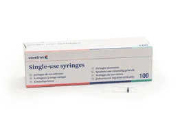 Covetrus Jeringa Desechable 3 Cuerpos Cono Concentrico 5 mL 100 Unidades